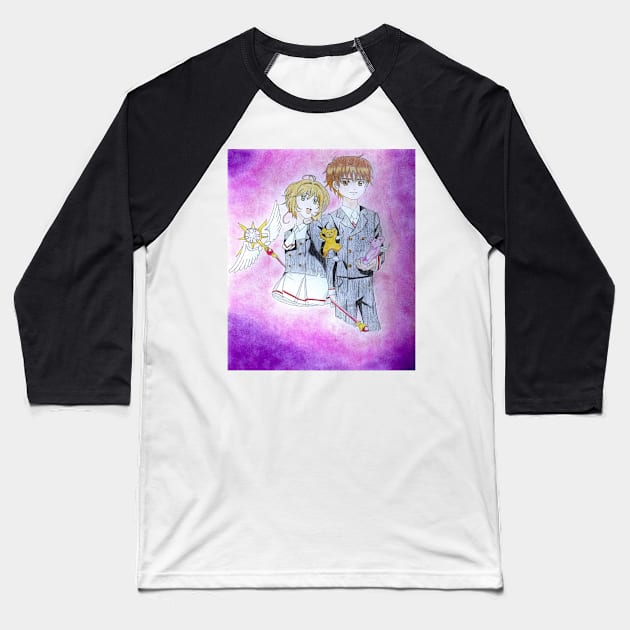 CARDCAPTOR SAKURA Baseball T-Shirt by kazartsy